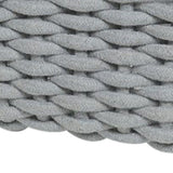 Cotton Rope Storage Basket Hand Knitting Nordic Style Desktop Storage Organizer for Key Snacks Underwear Grey 30x22x14cm/11.8x8.7x5.5in