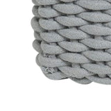 Cotton Rope Storage Basket Hand Knitting Nordic Style Desktop Storage Organizer for Key Snacks Underwear Grey 30x22x14cm/11.8x8.7x5.5in - Extra Image