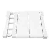 Tension Shelf Adjustable Closet Divider 24cm Width Storage Rack for Cabinet Wardrobe 30 ~ 40cm / 11.81 ~ 15.75in - Front View