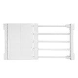 Tension Shelf Adjustable Closet Divider 24cm Width Storage Rack for Cabinet Wardrobe 30 ~ 40cm / 11.81 ~ 15.75in
