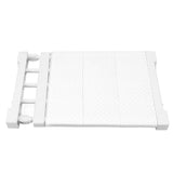 Tension Shelf Adjustable Closet Divider 24cm Width Storage Rack for Cabinet Wardrobe 38 ~ 55cm / 14.96 ~ 21.65in - Side View