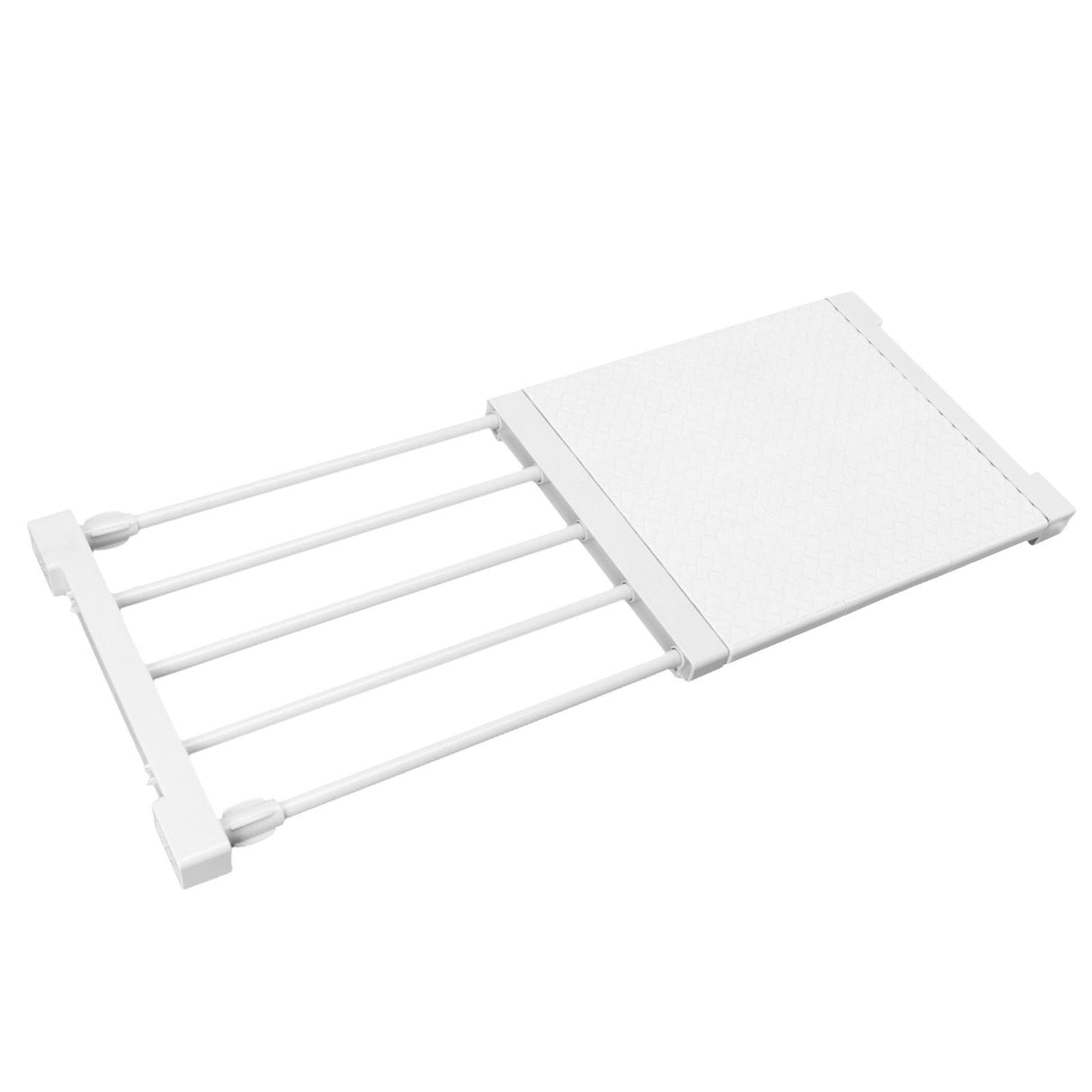 Tension Shelf Adjustable Closet Divider 24cm Width Storage Rack for Cabinet Wardrobe 38 ~ 55cm / 14.96 ~ 21.65in