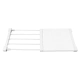 Tension Shelf Adjustable Closet Divider 24cm Width Storage Rack for Cabinet Wardrobe 38 ~ 55cm / 14.96 ~ 21.65in - Extra Image