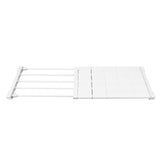 Tension Shelf Adjustable Closet Divider 24cm Width Storage Rack for Cabinet Wardrobe 50 ~ 80cm / 19.69 ~ 31.5in