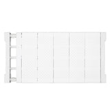 Tension Shelf Adjustable Closet Divider 24cm Width Storage Rack for Cabinet Wardrobe 50 ~ 80cm / 19.69 ~ 31.5in - Side View