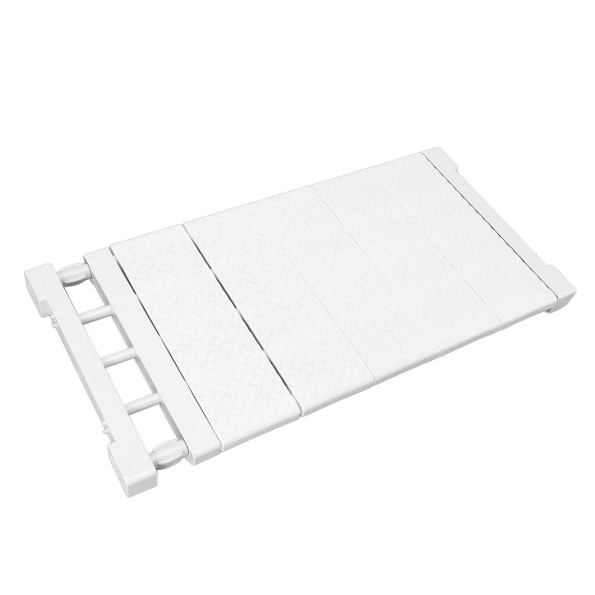 Tension Shelf Adjustable Closet Divider 24cm Width Storage Rack for Cabinet Wardrobe 50 ~ 80cm / 19.69 ~ 31.5in