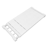 Tension Shelf Adjustable Closet Divider 24cm Width Storage Rack for Cabinet Wardrobe 50 ~ 80cm / 19.69 ~ 31.5in