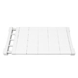 Tension Shelf Adjustable Closet Divider 24cm Width Storage Rack for Cabinet Wardrobe 50 ~ 80cm / 19.69 ~ 31.5in - Low Angle