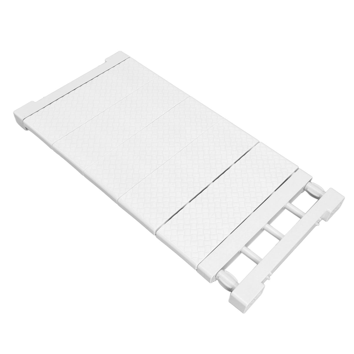 Tension Shelf Adjustable Closet Divider 24cm Width Storage Rack for Cabinet Wardrobe 50 ~ 80cm / 19.69 ~ 31.5in
