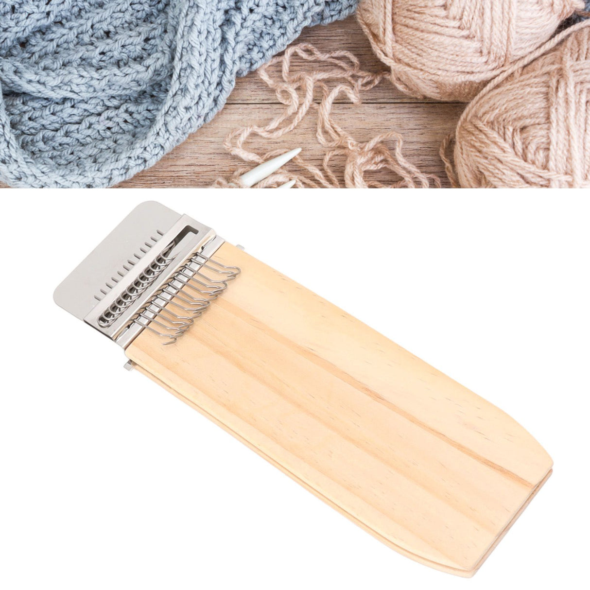 Small Weaving Loom Kit 12 Hooks Speedweave Type Portable DIY Repair Tool Mini Darning Loom for Socks Clothes