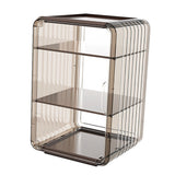 Acrylic Water Bottle Organizer Sturdy Dustproof Easy To Clean Water Bottle Storage Holder for Cabinet Desktop Large 3 Layer Brown - Front View