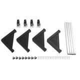 Adjustable Refrigerator Stand with 4 Locking Wheels Reduce Noise Furniture Dolly Mobile Roller for Dryer Washing Machine