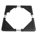 Adjustable Refrigerator Stand with 4 Locking Wheels Reduce Noise Furniture Dolly Mobile Roller for Dryer Washing Machine - Front View