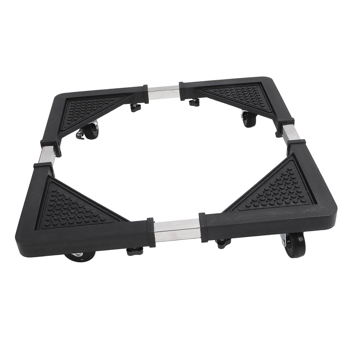 Adjustable Refrigerator Stand with 4 Locking Wheels Reduce Noise Furniture Dolly Mobile Roller for Dryer Washing Machine