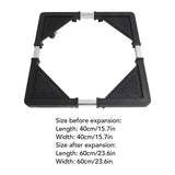 Adjustable Refrigerator Stand with 4 Locking Wheels Reduce Noise Furniture Dolly Mobile Roller for Dryer Washing Machine - Extra Image