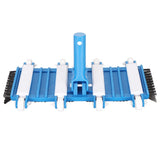 Swimming Pool Vacuum Head with Brushes 14 Inch Strong Suction Multifunctional Pool Vacuum Suction Cup - Top-Down View