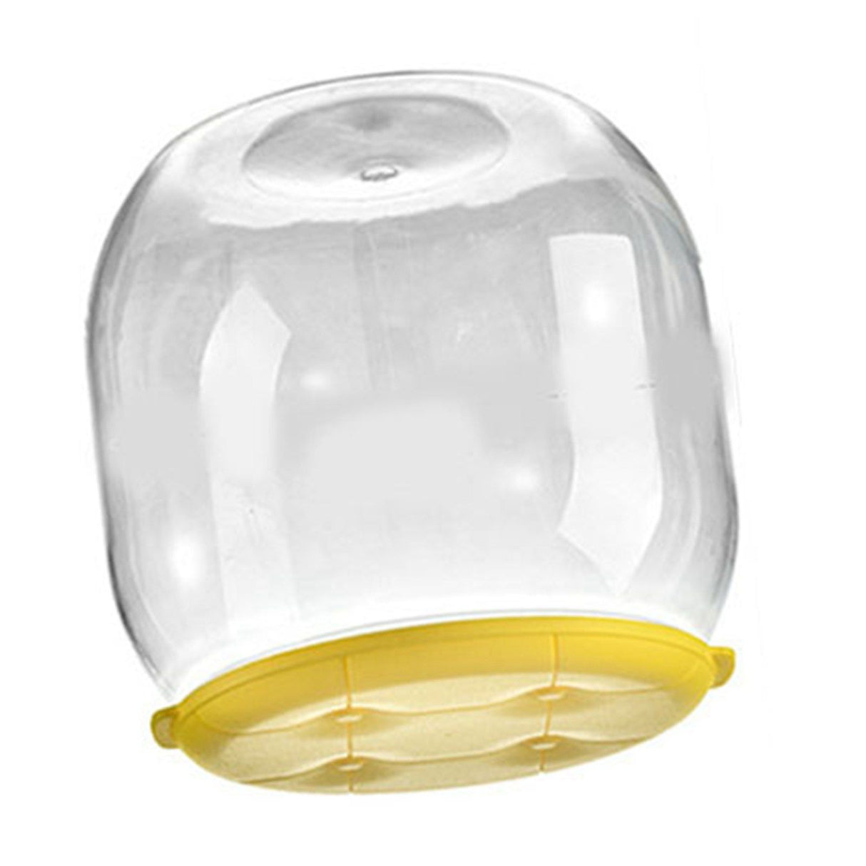 Toy Storage Stool Multipurpose Innovative Round Shape Transparent Storage Stool for Home Living Room Entryway Yellow