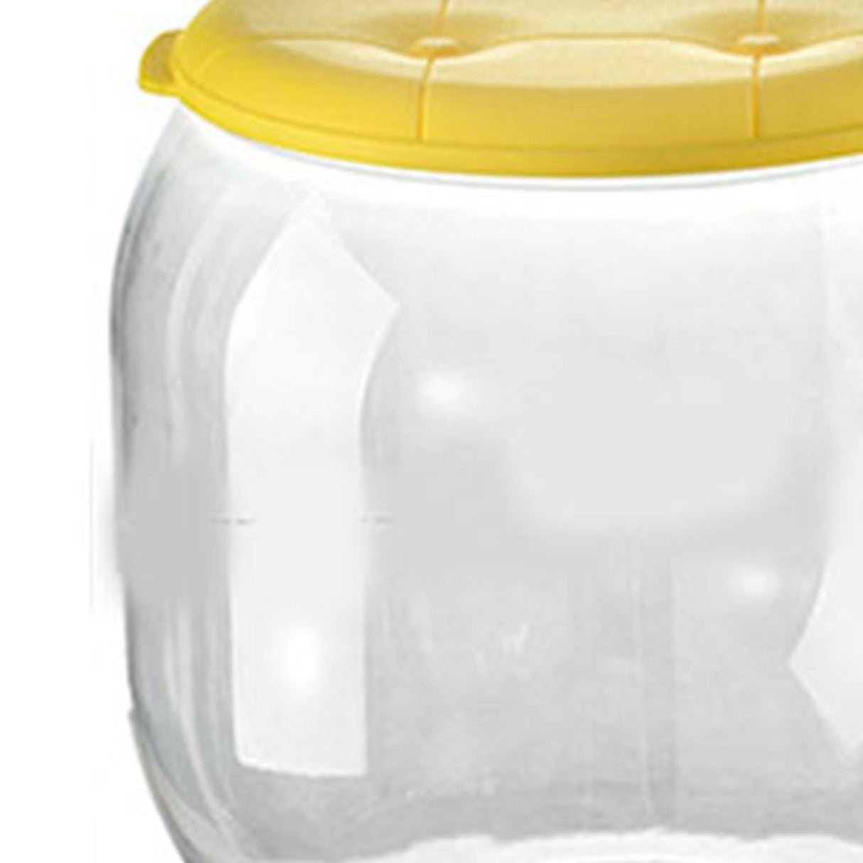 Toy Storage Stool Multipurpose Innovative Round Shape Transparent Storage Stool for Home Living Room Entryway Yellow