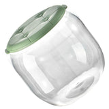 Toy Storage Stool Multipurpose Innovative Round Shape Transparent Storage Stool for Home Living Room Entryway Green