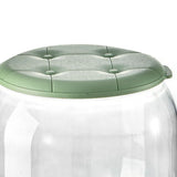 Toy Storage Stool Multipurpose Innovative Round Shape Transparent Storage Stool for Home Living Room Entryway Green - Extra Image