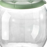 Toy Storage Stool Multipurpose Innovative Round Shape Transparent Storage Stool for Home Living Room Entryway Green
