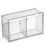 Cosmetics Wall Mounted Storage Box Non Punching Plastic 2 Compartment Holder Bathroom Supplies