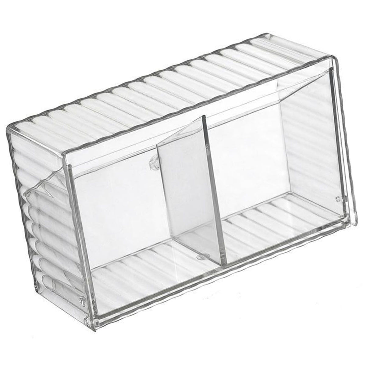 Cosmetics Wall Mounted Storage Box Non Punching Plastic 2 Compartment Holder Bathroom Supplies