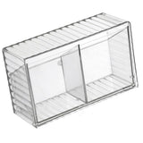 Cosmetics Wall Mounted Storage Box Non Punching Plastic 2 Compartment Holder Bathroom Supplies