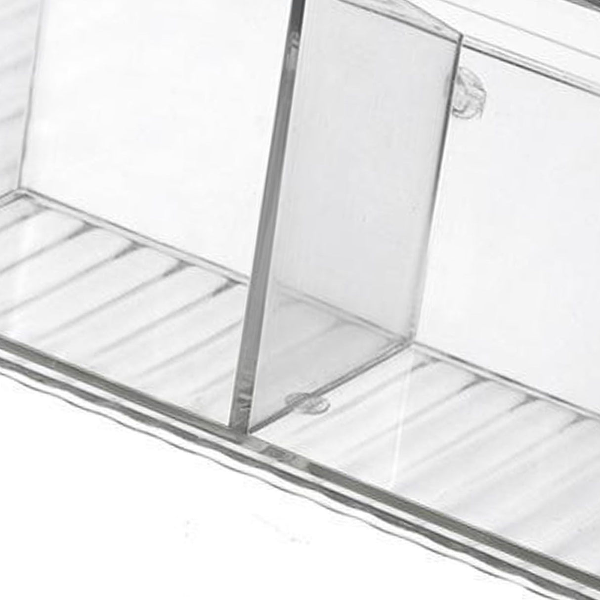 Cosmetics Wall Mounted Storage Box Non Punching Plastic 2 Compartment Holder Bathroom Supplies