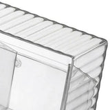 Cosmetics Wall Mounted Storage Box Non Punching Plastic 2 Compartment Holder Bathroom Supplies - Close-Up Angle