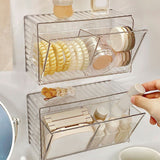 Cosmetics Wall Mounted Storage Box Non Punching Plastic 2 Compartment Holder Bathroom Supplies