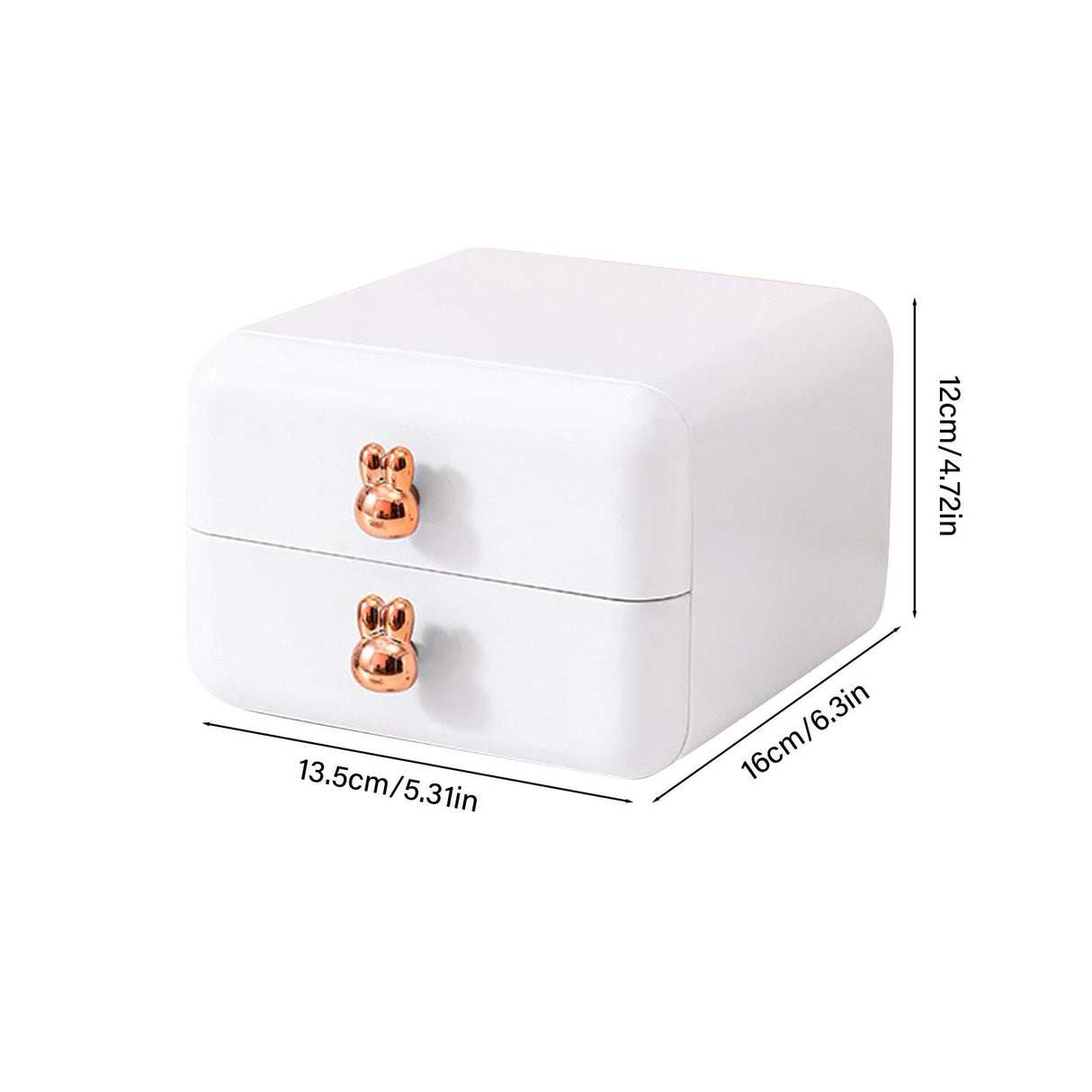 Desktop Drawer Jewelry Hair Accessories Sundries Storage Box Tabletop Organizer for Bedroom Dormitory Office
