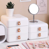 Desktop Drawer Jewelry Hair Accessories Sundries Storage Box Tabletop Organizer for Bedroom Dormitory Office - Extra Image