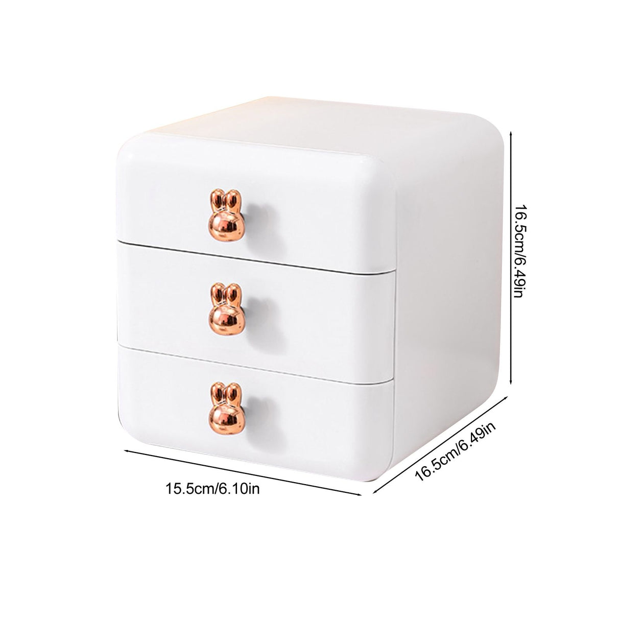Desktop Drawer Jewelry Hair Accessories Sundries Storage Box Tabletop Organizer for Bedroom Dormitory Office