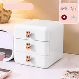 Desktop Drawer Jewelry Hair Accessories Sundries Storage Box Tabletop Organizer for Bedroom Dormitory Office