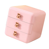 Desktop Drawer Jewelry Hair Accessories Sundries Storage Box Tabletop Organizer for Bedroom Dormitory Office - Side View