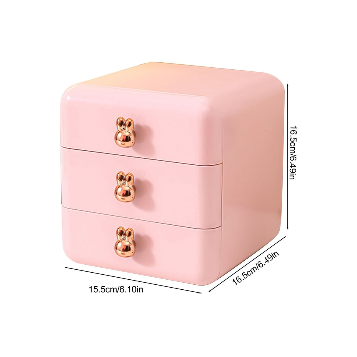 Desktop Drawer Jewelry Hair Accessories Sundries Storage Box Tabletop Organizer for Bedroom Dormitory Office
