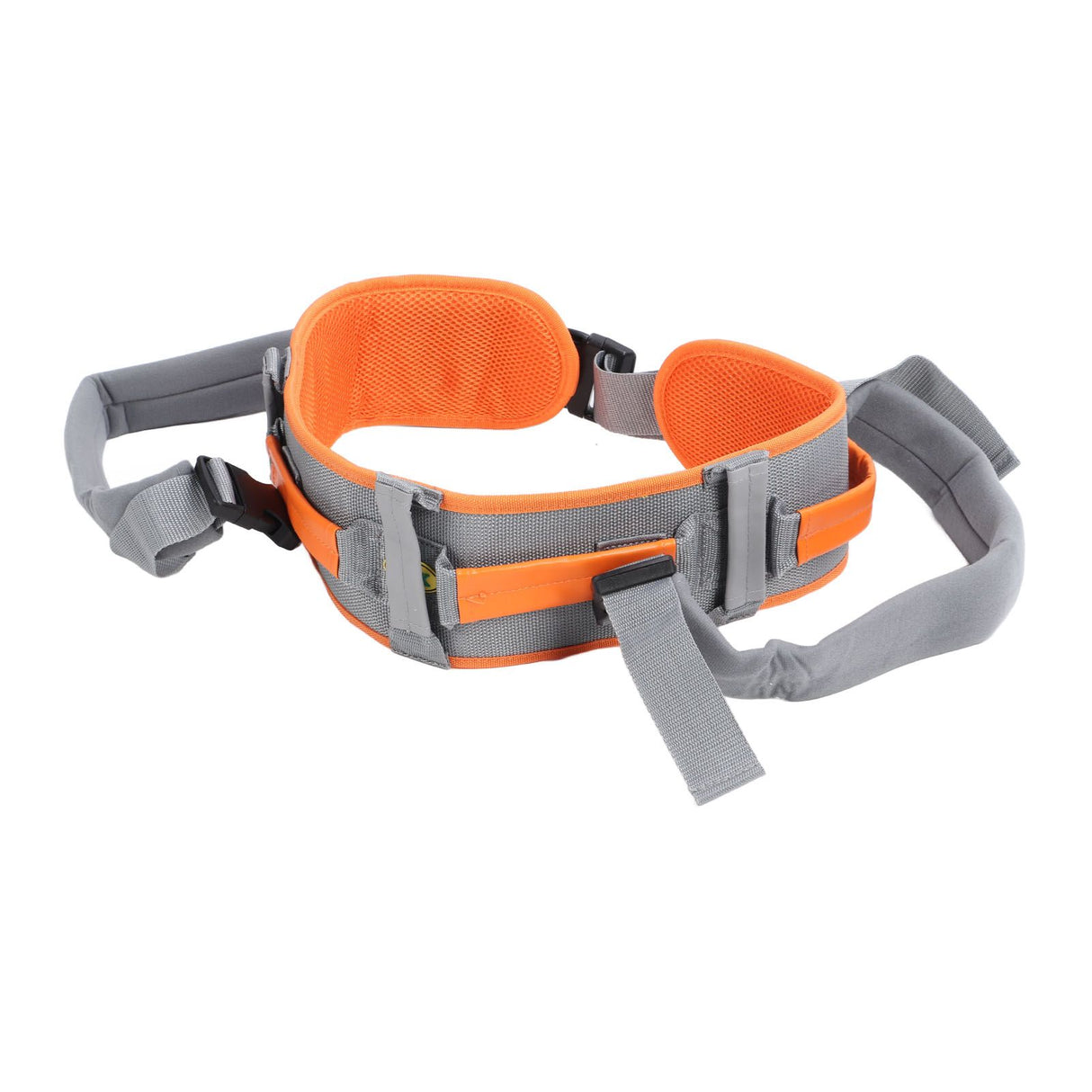 Transfer and Walking Gait Belt with Handles Adjustable Elderly Standing Assist Lift Belt for Seniors Caregiver Nurse Orange
