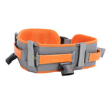 Transfer and Walking Gait Belt with Handles Adjustable Elderly Standing Assist Lift Belt for Seniors Caregiver Nurse Orange - Rear View
