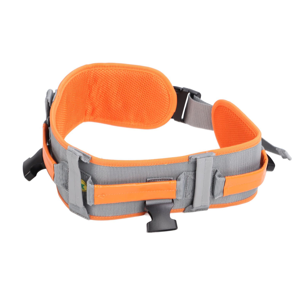 Transfer and Walking Gait Belt with Handles Adjustable Elderly Standing Assist Lift Belt for Seniors Caregiver Nurse Orange