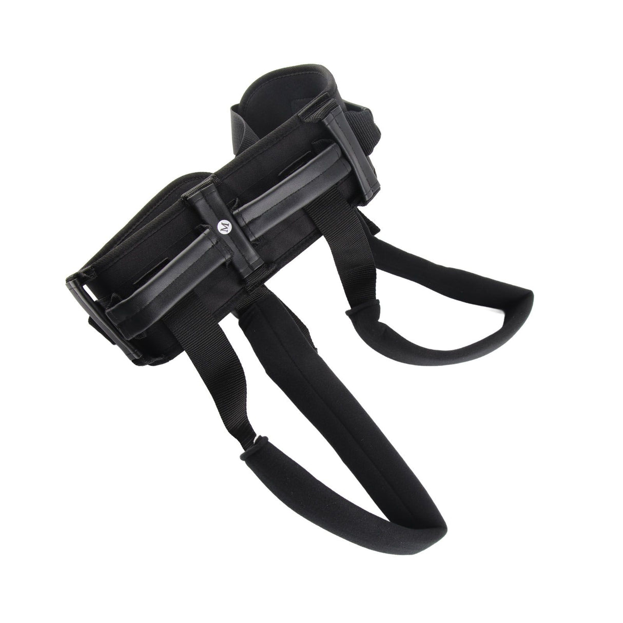 Transfer and Walking Gait Belt with Handles Adjustable Elderly Standing Assist Lift Belt for Seniors Caregiver Nurse Black