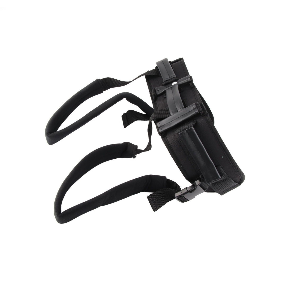 Transfer and Walking Gait Belt with Handles Adjustable Elderly Standing Assist Lift Belt for Seniors Caregiver Nurse Black