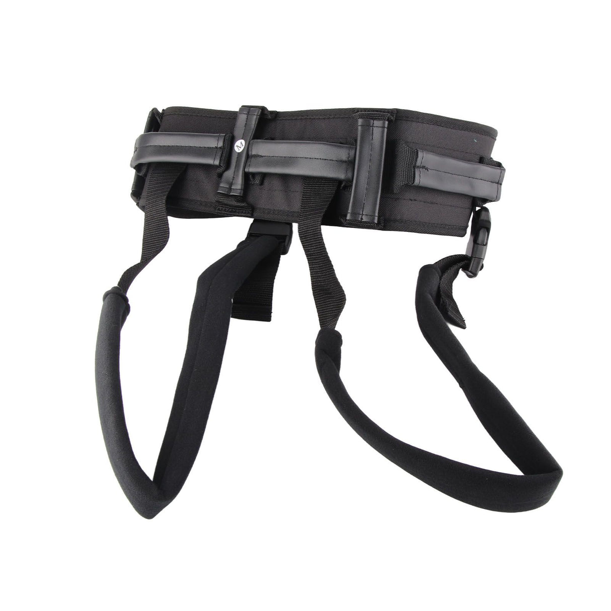 Transfer and Walking Gait Belt with Handles Adjustable Elderly Standing Assist Lift Belt for Seniors Caregiver Nurse Black