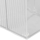 2Pcs Cotton Swab Holder Clear Durable Plastic Safe Widely Used Cotton Ball Organizer for Office Family Tabletop - Extra Image