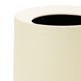 Living Room Trash Can Modern Minimalism Large Capacity Round Waste Basket for Home - Close-Up Angle