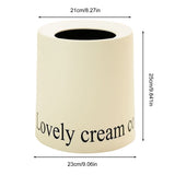Living Room Trash Can Modern Minimalism Large Capacity Round Waste Basket for Home