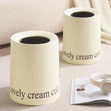 Living Room Trash Can Modern Minimalism Large Capacity Round Waste Basket for Home - Extra Image