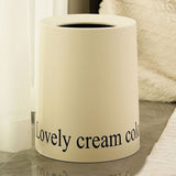 Living Room Trash Can Modern Minimalism Large Capacity Round Waste Basket for Home - Extra Image
