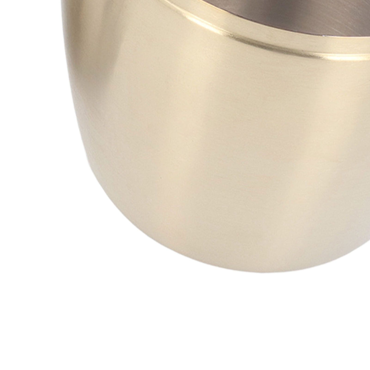 Desktop Small Trash Can Multipurpose 304 Stainless Steel Mini Trash Can with Lid for Tabletop Countertop Use Golden