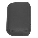 Cigarette Case 10 Capacity Carrying Box Leather Texture One Hand Operation ABS Portable Cigarette Pocket Holder for Men Black - Front View